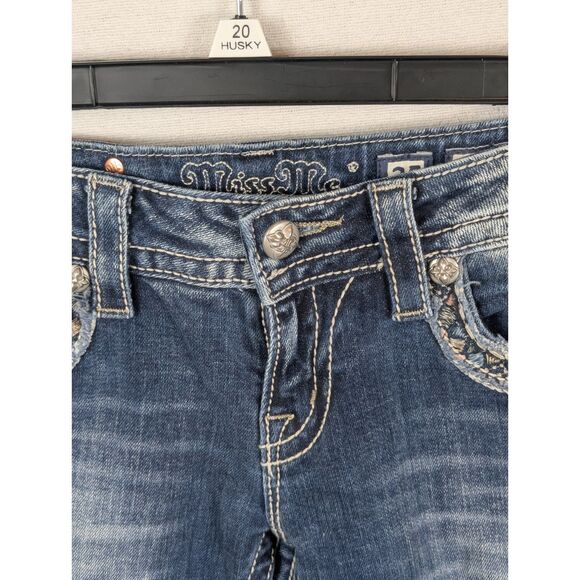 Miss Me Signature Cuffed Capri JP7189P Women's Size 25 - Picture 6 of 16